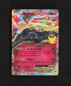 Xerneas EX 97/146 Celebrations Ultra Rare Holo Pokemon Card NM - Image 1