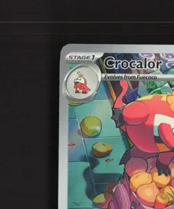 Crocalor 202/193 Paldea Evolved Full Art Ultra Rare Holo Pokemon Card LP+ - Image 3