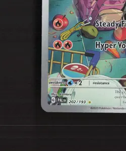 Crocalor 202/193 Paldea Evolved Full Art Ultra Rare Holo Pokemon Card LP+ - Image 5