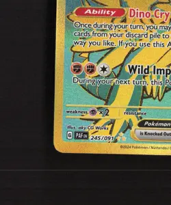 Koraidon ex 245/091 Paldean Fates Full Art Ultra Rare Holo Pokemon Card NM - Image 5