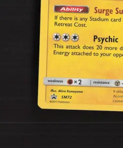 Alolan Raichu SM72 Sun & Moon Black Star Promo Holo Stamped Pokemon Card NM - Image 5