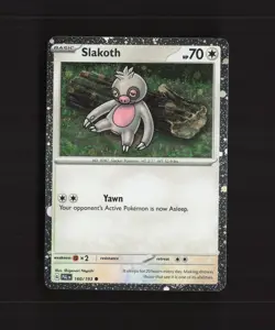 Slakoth 160/193 Paldea Evolved Cosmos Holo Rare Holo Pokemon Card NM - Image 1