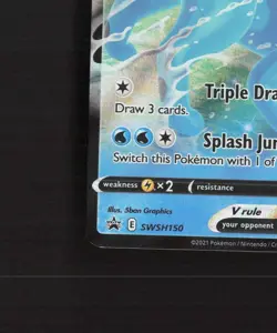 Vaporeon V SWSH150 Sword & Shield Black Star Promo Holo Pokemon Card NM - Image 5