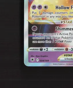 Hisuian Typhlosion VSTAR 054/189 Astral Radiance Ultra Rare Holo Pokemon Card NM - Image 5