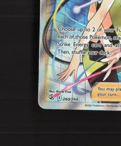 Elesa's Sparkle 260/264 Fusion Strike Full Art Ultra Rare Holo Pokemon Card NM - Image 5