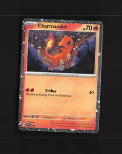 Charmander SVP 047 Scarlet & Violet Black Star Promo Holo SWIRL Pokemon Card NM - Image 1