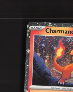 Charmander SVP 047 Scarlet & Violet Black Star Promo Holo SWIRL Pokemon Card NM - Image 3