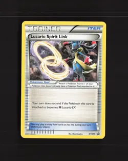 Lucario Spirit Link XY211 XY Black Star Promo Pokemon Card LP - Image 1