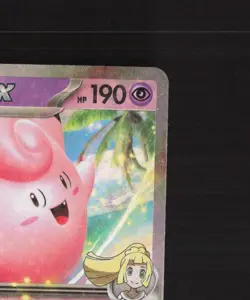 Lillie's Clefairy ex 033/100 Korean Battle Partners Ultra Rare Pokemon Card NM - Image 4