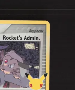 Rocket's Admin. 86/109 Celebrations Ultra Rare Holo Pokemon Card NM - Image 4