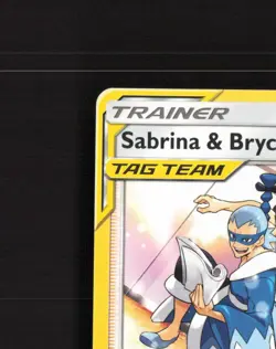 Sabrina & Brycen SM246 Sun & Moon Black Star Promo Pokemon Card NM - Image 3