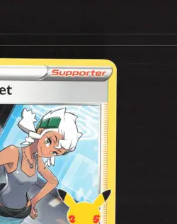 Professor Burnet SWSH167 Sword & Shield Black Star Promo Stamped Pokemon Card LP - Image 4