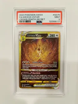 2023 Pokemon Arceus Vstar #GG70 Crown Zenith Secret Rare PSA 9 - Image 1