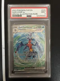 Pokemon TCG PSA Mint 9, Paradox Rift Garchomp Ex SIR 2023 - Image 1
