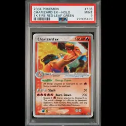 2004 Pokemon Charizard ex #105 Holo EX FireRed LeafGreen FRLG - MINT PSA 9 - Image 1