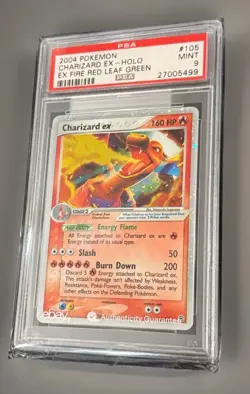 2004 Pokemon Charizard ex #105 Holo EX FireRed LeafGreen FRLG - MINT PSA 9 - Image 3