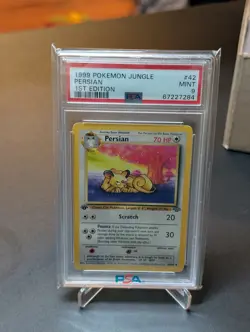 PSA 9 1999 Pokemon Jungle 1st Edition Persian #42 - Image 1