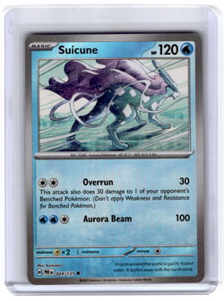 Suicune (Master Ball Pattern) SV: Prismatic Evolutions (PRE) 024/131 Holofoil - Image 1