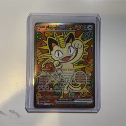 Meowth EX 121/088 English SIR Perfect Order Pokemon - Image 1