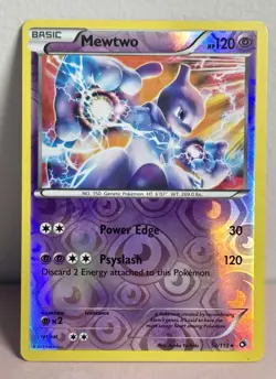 Mewtwo Reverse Foil Pokemon Black & White Legendary Treasures #53 - Image 1