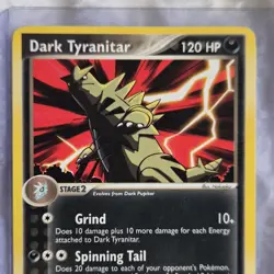 Pokemon Dark Tyranitar 19/109 EX Team Rocket Returns 120 HP. Never Played With - Image 3