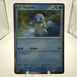 Squirtle Cosmos Holo Black Star Promo - SVP 048 - Scarlet & Violet Pokemon 2023 - Image 1
