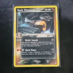 Pokemon Dark Marowak 7/109 EX Team Rocket Returns Rare 2004 70 HP - Image 1