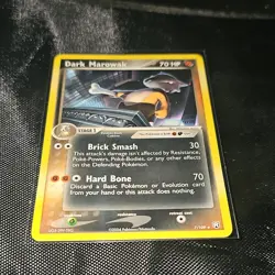 Pokemon Dark Marowak 7/109 EX Team Rocket Returns Rare 2004 70 HP - Image 2