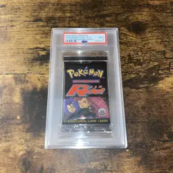 Pokemon Team Rocket 1st Edition Booster Pack Jessie & James Art-BRAND NEW PSA 9! - Image 1