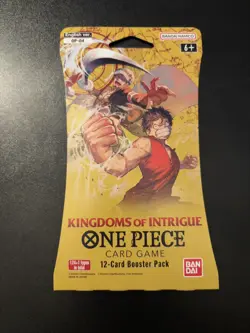 One Piece TCG: OP04 - Kingdoms of Intrigue Booster Pack Sleeved - Image 1