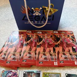 One Piece EB03 Heroines Edition Sleeved Booster Packs X5 & Extras!! - Image 1