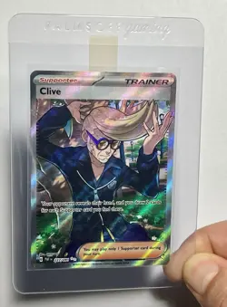 Clive 227/091 (NM) IR Scarlet & Violet: Paldean Fates 2024 Pokemon Card - Image 3