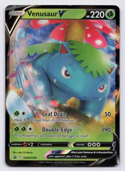 Venusaur V Holo Promo SWSH: Sword & Shield Promo Cards SWSH100 NM - Image 1