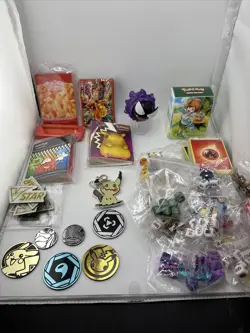 Pokemon TCG - Accessories LOT (Card Sleeves, Dice, Coins, Energy Packs, etc) - Image 1