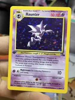 #2 1st Edition Haunter 6/62 Fossil 1999 Holo Rare WOTC Pokemon Card TCG - Image 3