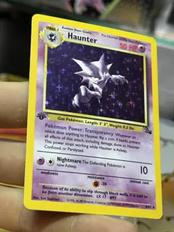 #2 1st Edition Haunter 6/62 Fossil 1999 Holo Rare WOTC Pokemon Card TCG - Image 4