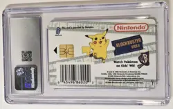 1999 Blockbuster Video Pokemon Snap Smart Card Squirtle CGC 8 MINT Nintendo - Image 3