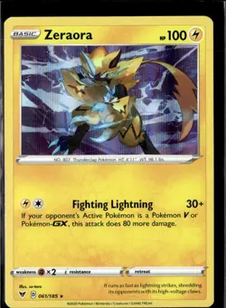 Pokemon Zeraora 061/185 Vivid Voltage Holo Rare 4 Card Lot - Image 1