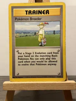 Pokemon Breeder 76/102 Base Set Rare Vintage WOTC Pokemon card TCG - Image 1