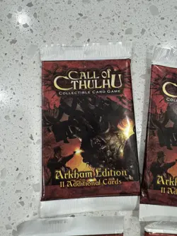 Call Of Cthulhu Card Game Lcg Asylum Pack (lot Of 7 Packs) All are New - Image 3