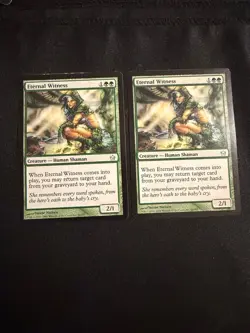 x2 Eternal Witness [Fifth Dawn] 2x Magic MTG Cards LP/MP - Image 1