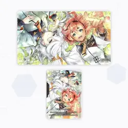 Bandai Gundam Card Game Standard Playmat and Card Set Suletta & Miorine EVX02 - Image 1
