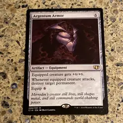 ARGENTUM ARMOR 228 COMMANDER MTG TCG CARD NM - Image 1