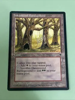 Havenwood Battleground LP Fallen Empires MTG Card - Image 1