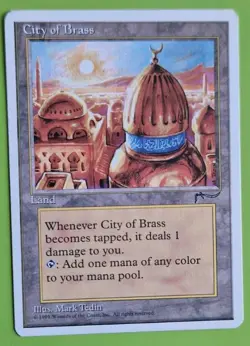 MTG City of Brass x1, Chronicles. Good. Pre Modern, Commander - Image 1