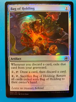 MTG 1x FOIL Bag of Holding 240 Adventures in the Forgotten Realms Magic x1 NM - Image 1