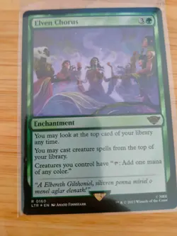 MTG Elven Chorus (FOIL) 0160 Lord of the Rings M/NM Free UK P&P - Image 1