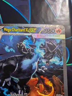 Mega Charizard X EX 123/094 Evolutions Full Art Holo Rare Pokemon TCG EN - Image 2