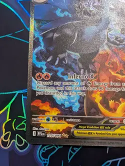 Mega Charizard X EX 123/094 Evolutions Full Art Holo Rare Pokemon TCG EN - Image 3