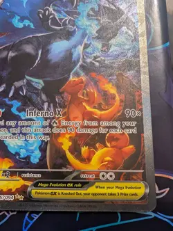 Mega Charizard X EX 123/094 Evolutions Full Art Holo Rare Pokemon TCG EN - Image 4
